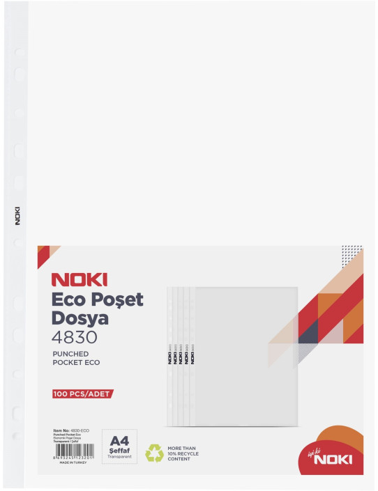 NOKİ POŞET DOSYA ECO 100LÜ (45 MİC)