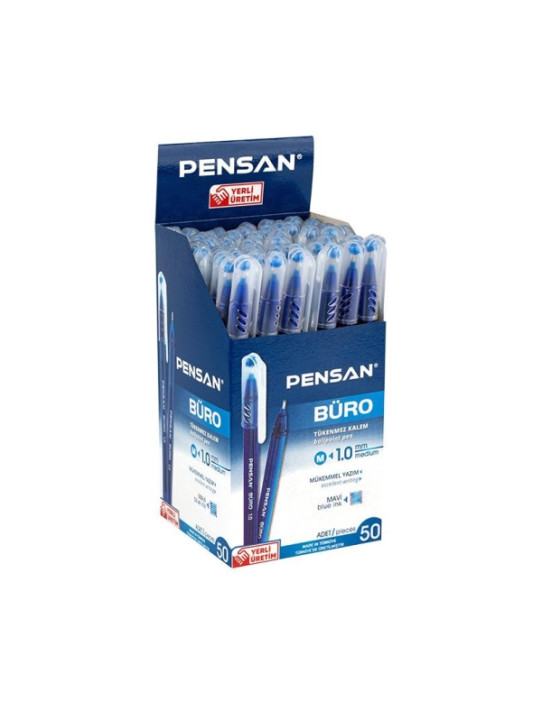 Pensan 2270 Büro Tükenmez Kalem 1 mm Mavi 50li