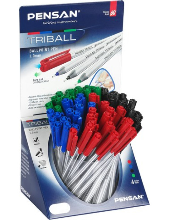 Pensan Triball Tükenmez Kalem 1 mm 60 lı