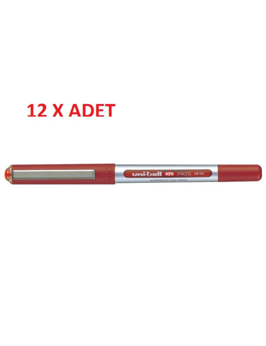 Uniball Roller Kalem Eye Fine 0.7 mm Kırmızı 12 li