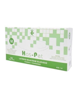 HASPET PUDRALI LATEKS ELDİVEN 100LÜ M