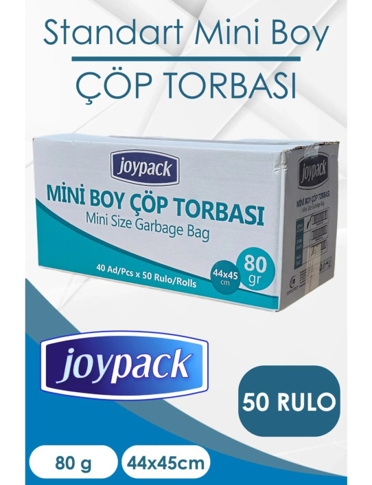 Mini Boy Çöp Poşeti Rulo 40LI 50RULO